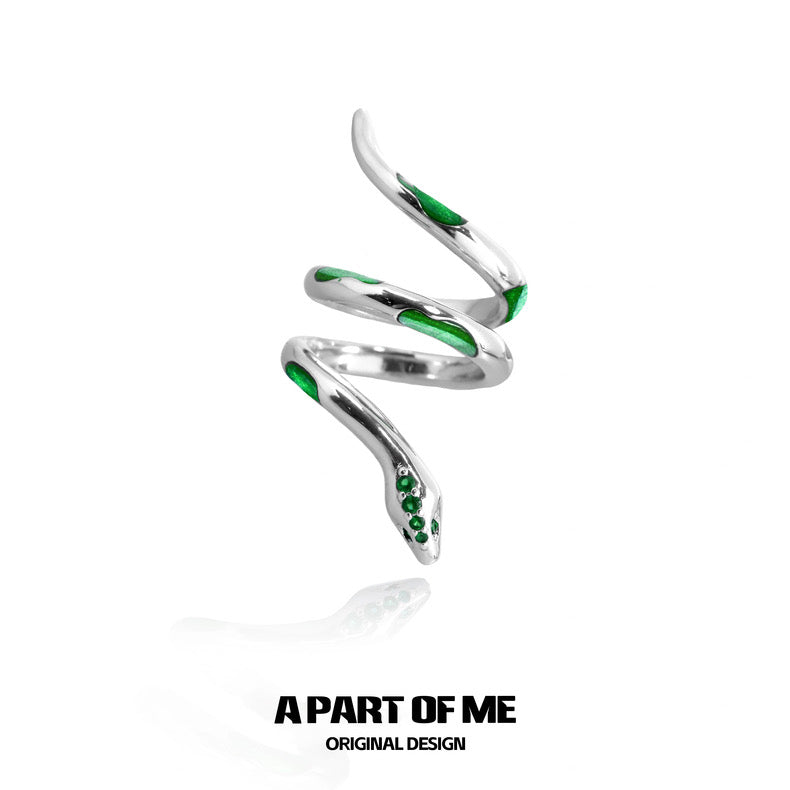 Slytherin Collection S925 Sterling Silver Snake Rings