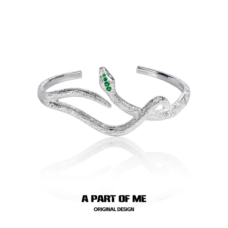 Slytherin Collection 18K Platinum Plated Snake Bangle