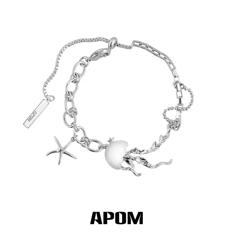 Jellyfish Bloom 18K Platinum Plating Bracelet