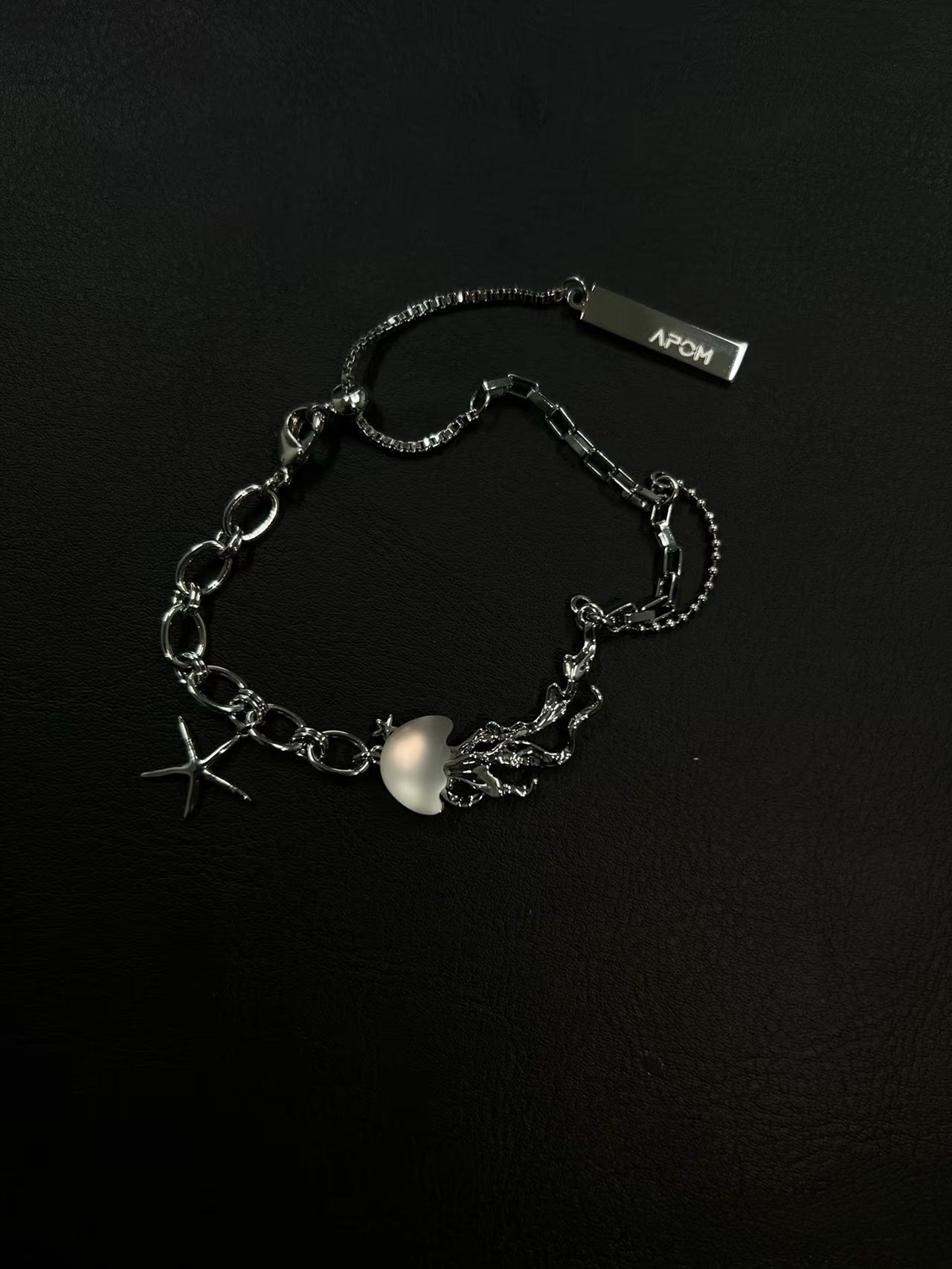 Jellyfish Bloom 18K Platinum Plating Bracelet