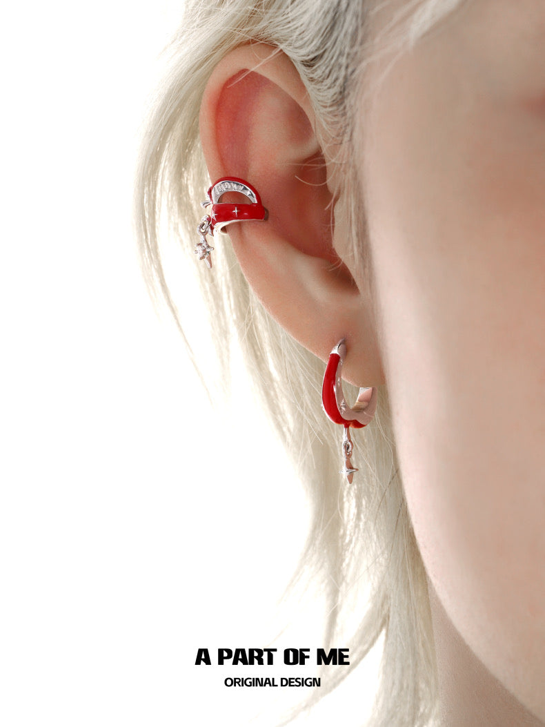 Apple Slice 18K Platinum Plating Apple Ear Cuffs