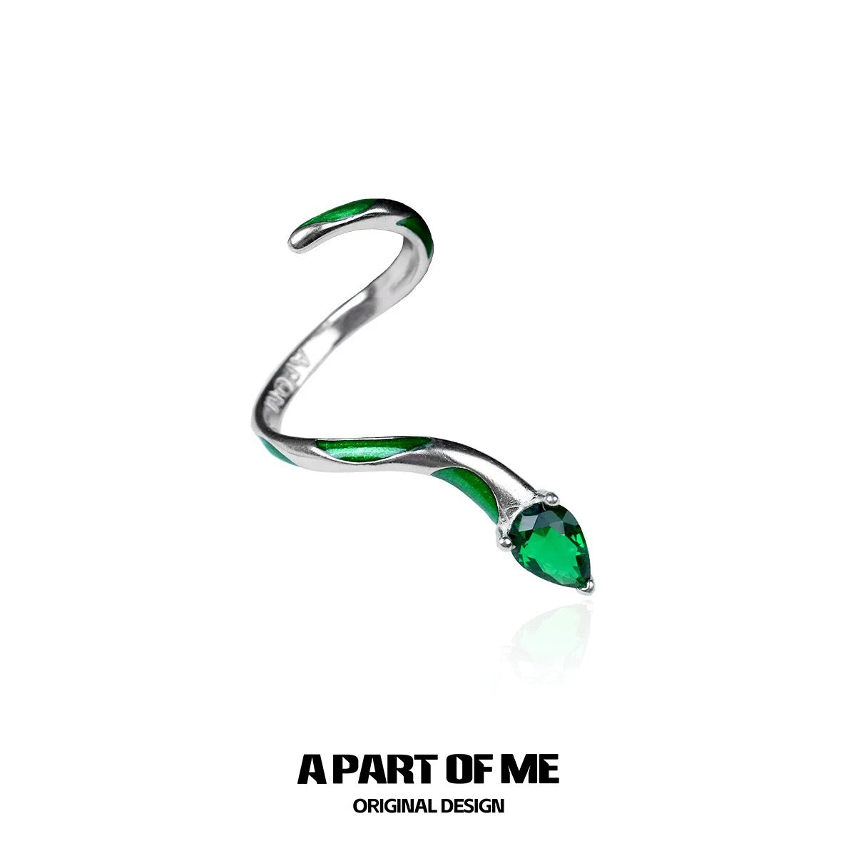 Slytherin Collection S925 Sterling Silver Snake Rings