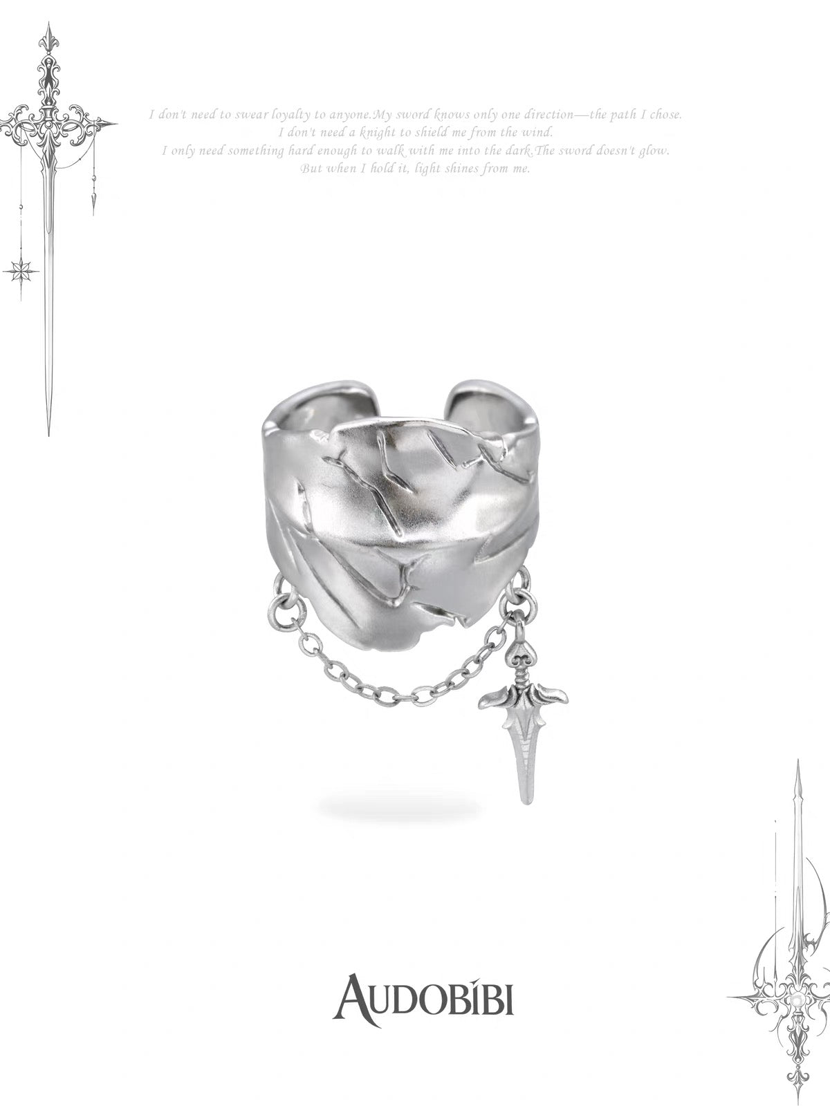 The Knight 18K Platinum Plating Armor Joint Rings