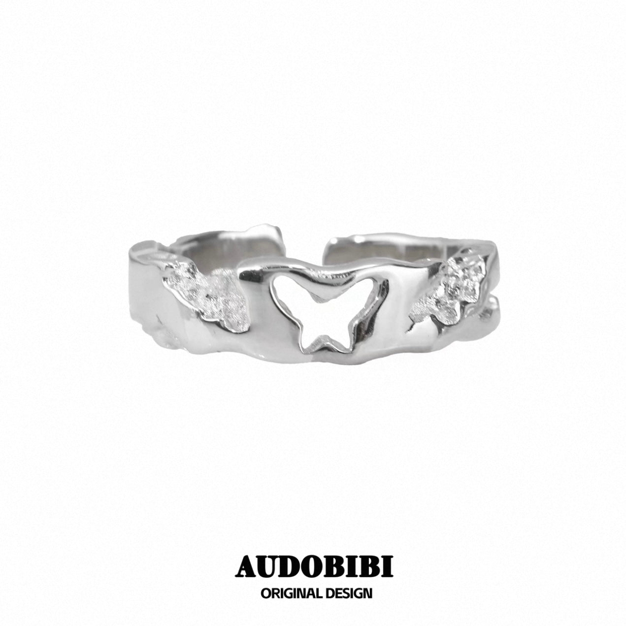 Imprinted S925 Sterling Silver Adjustable Ring