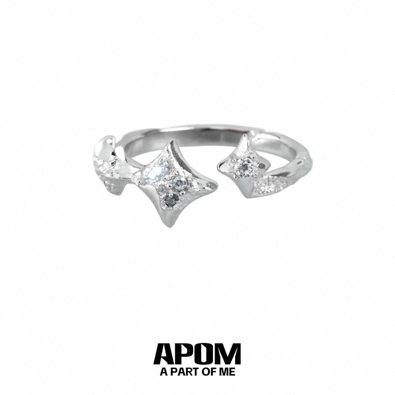 Starlight S925 Sterling Silver Adjustable Rings