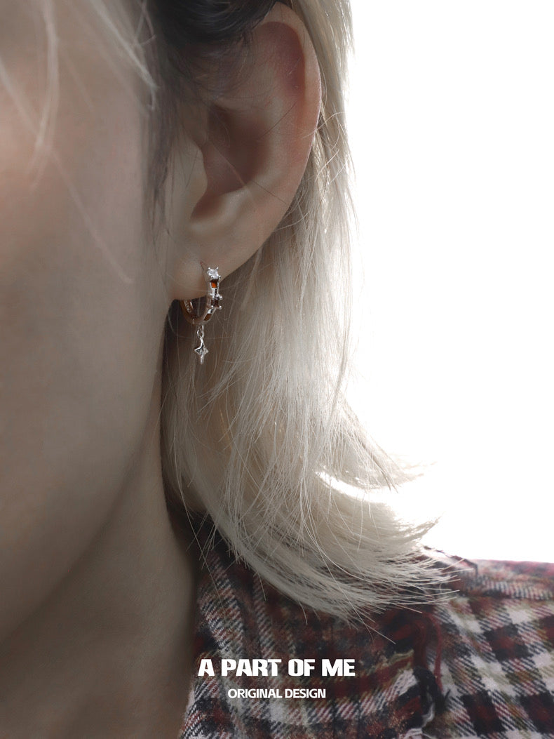 Wasteland S925 Sterling Silver Huggies Earrings