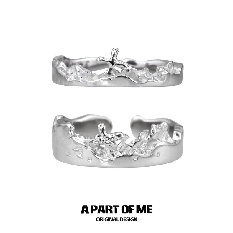 Redemption S925 Sterling Silver Couple Rings