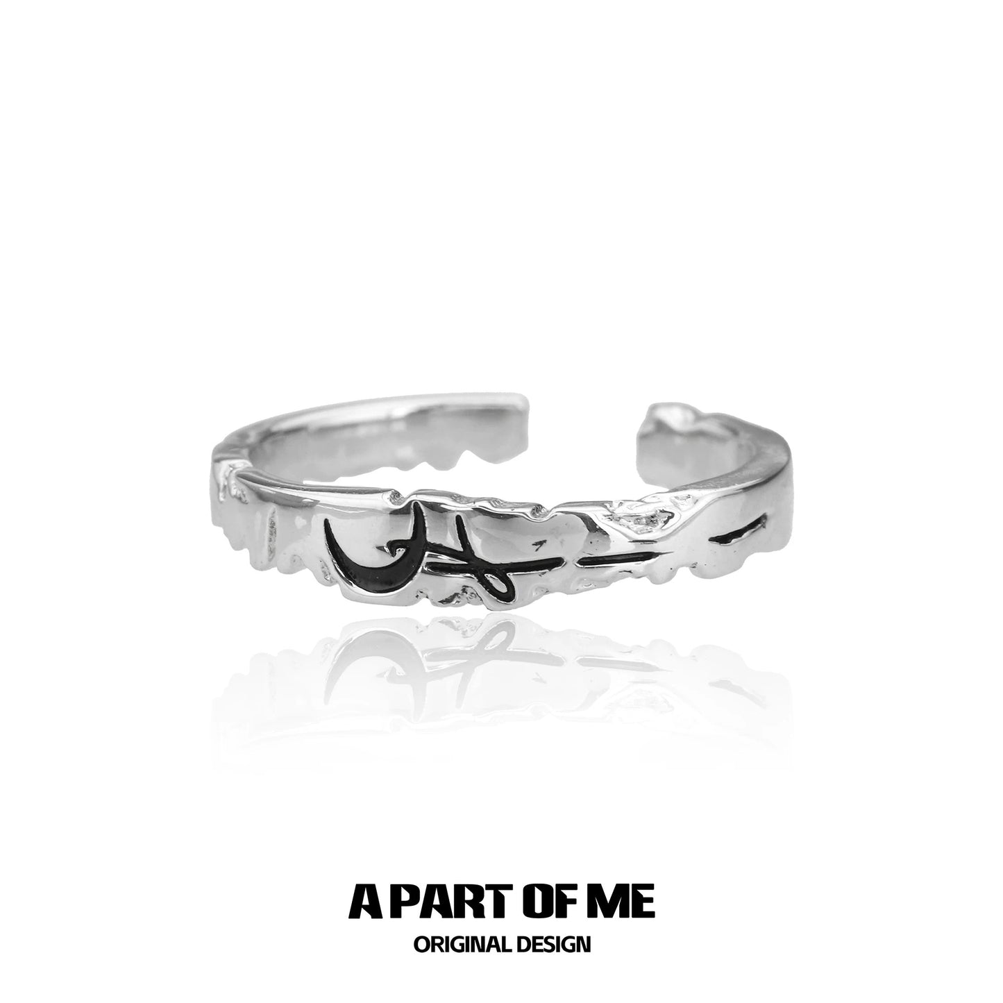 Moonlight Faust S925 Sterling Silver Couple Ring
