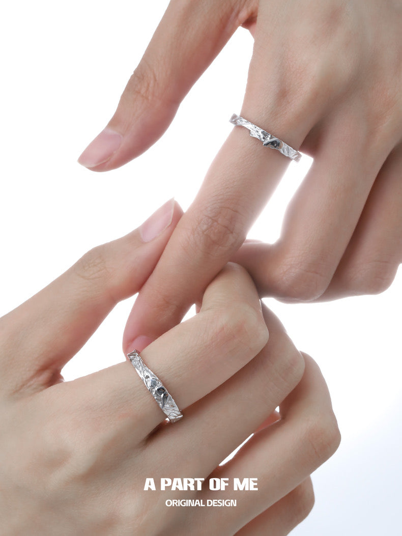 Symbiosis S925 Sterling Silver Couple Rings