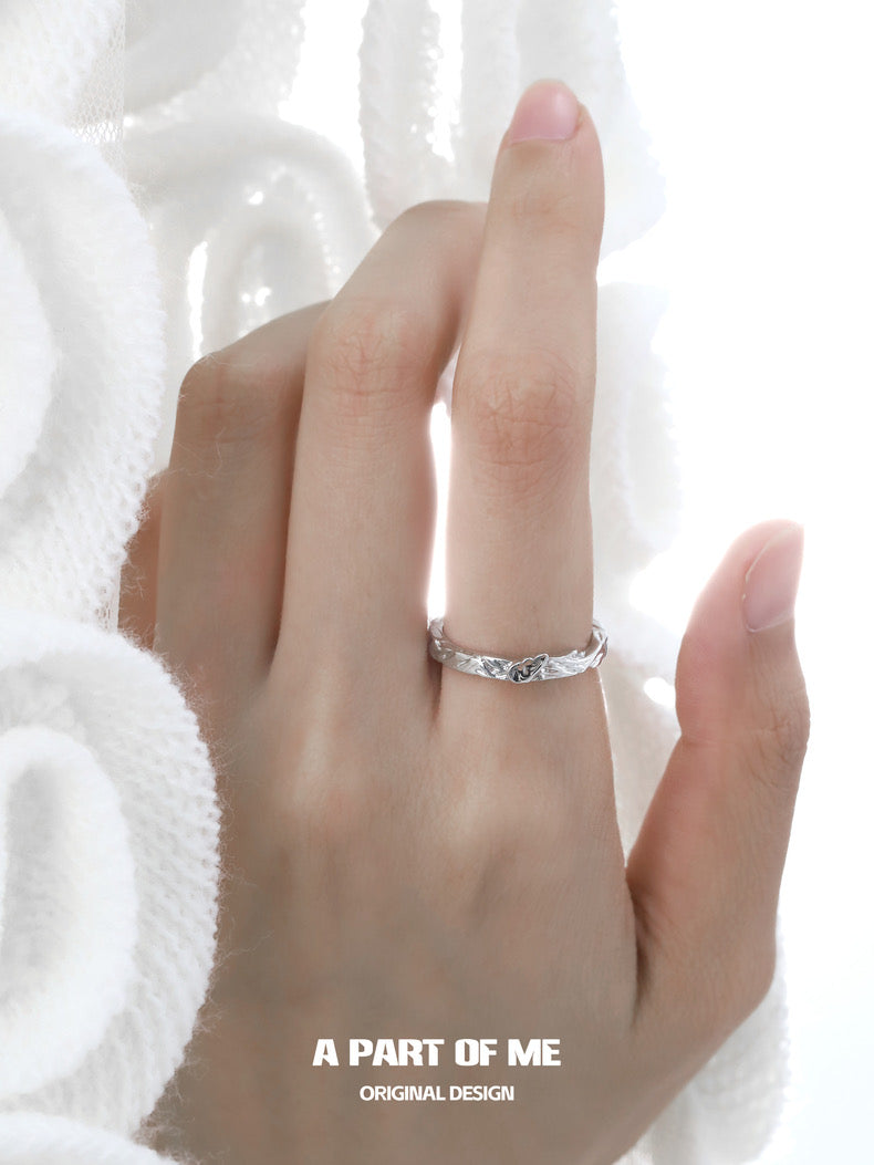 Symbiosis S925 Sterling Silver Couple Rings