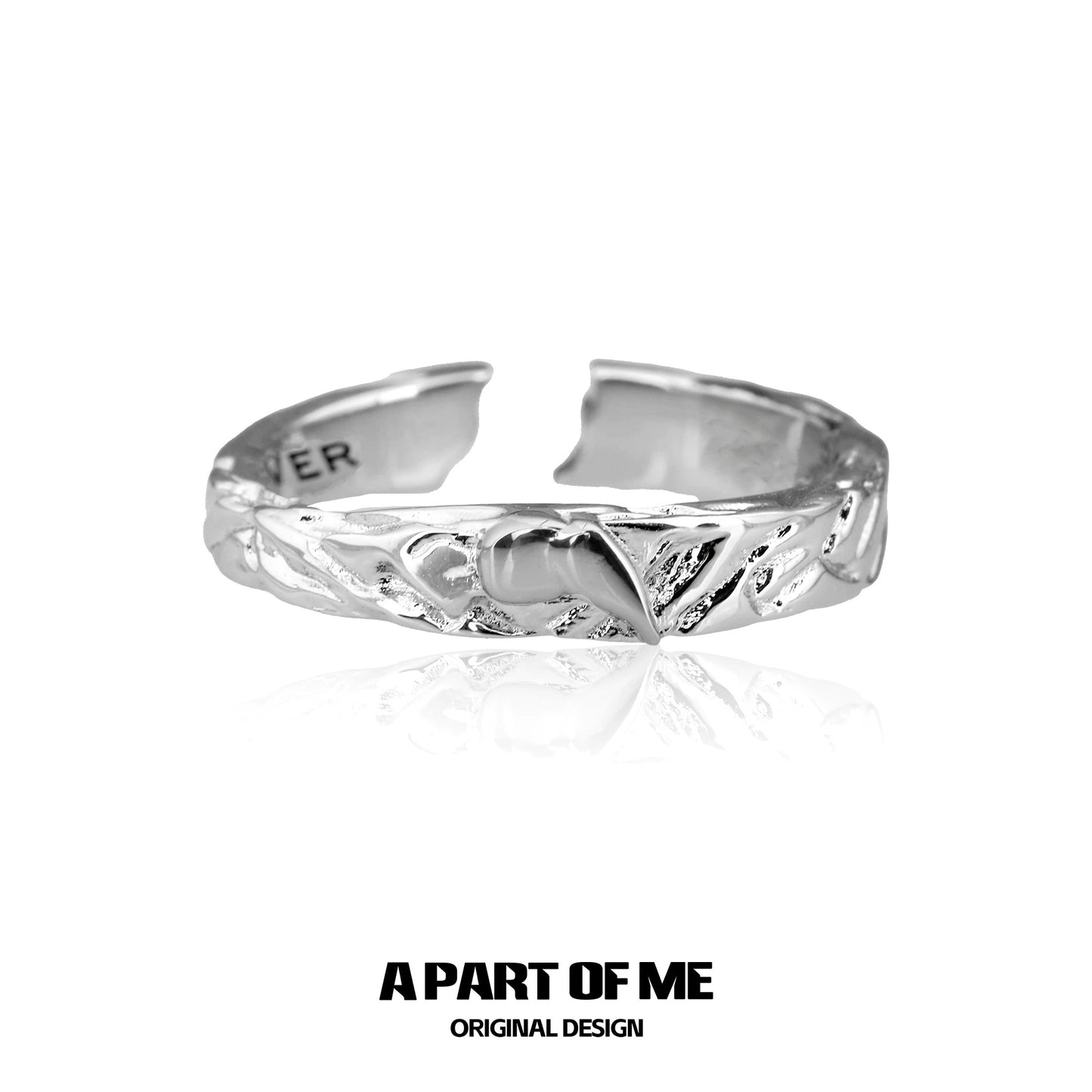 Symbiosis S925 Sterling Silver Couple Rings