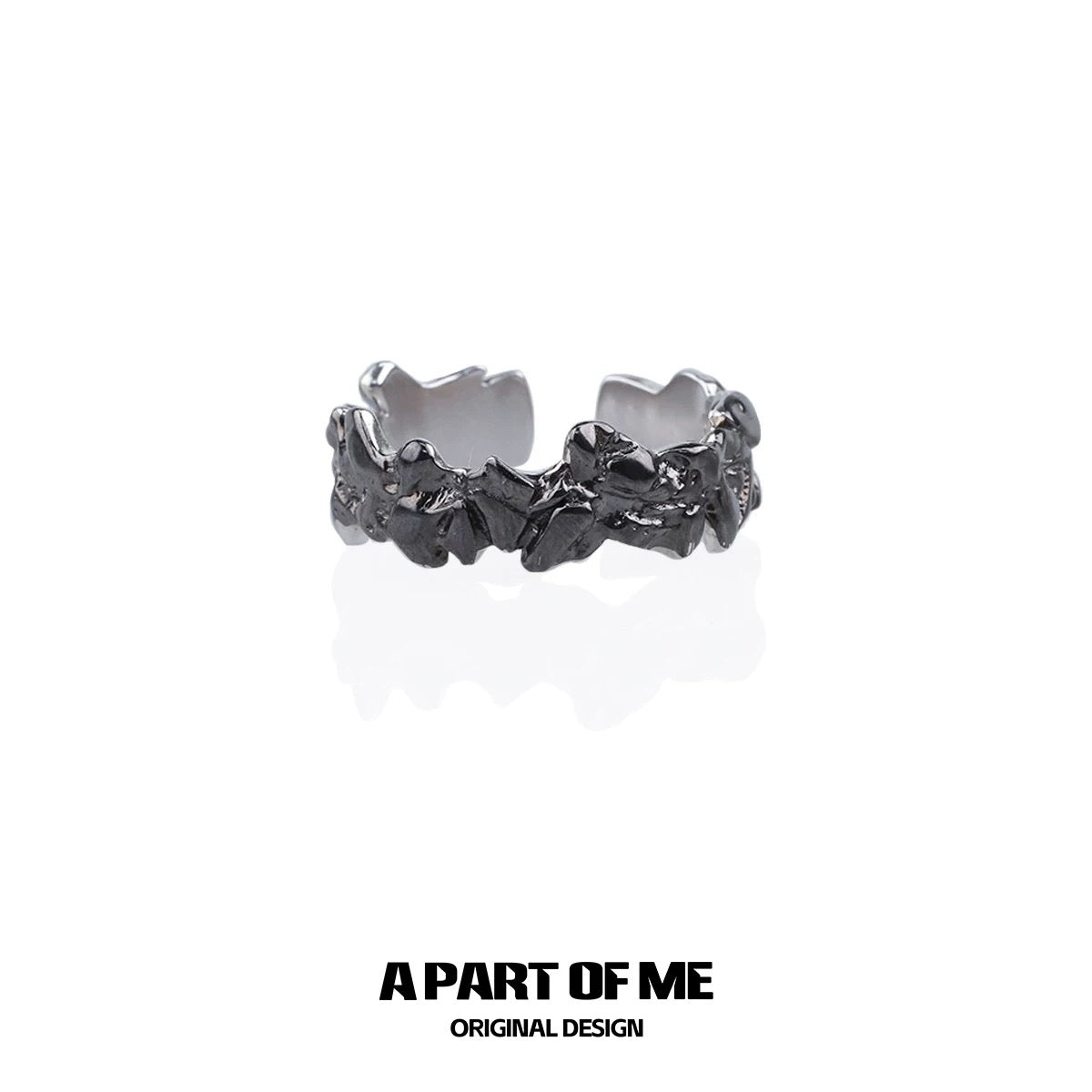 Void Cliff S925 Sterling Silver Couple Ring
