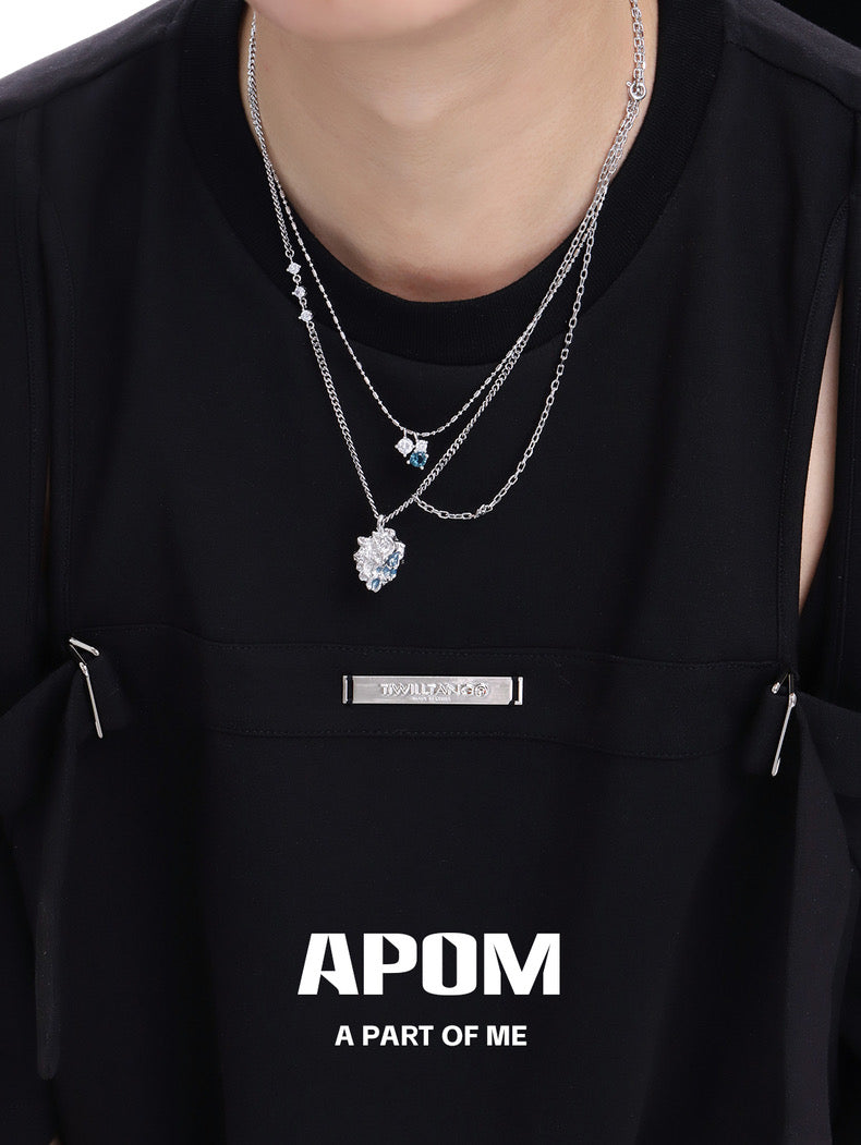 Melting Ice 18K Platinum Plating Pendant Necklaces