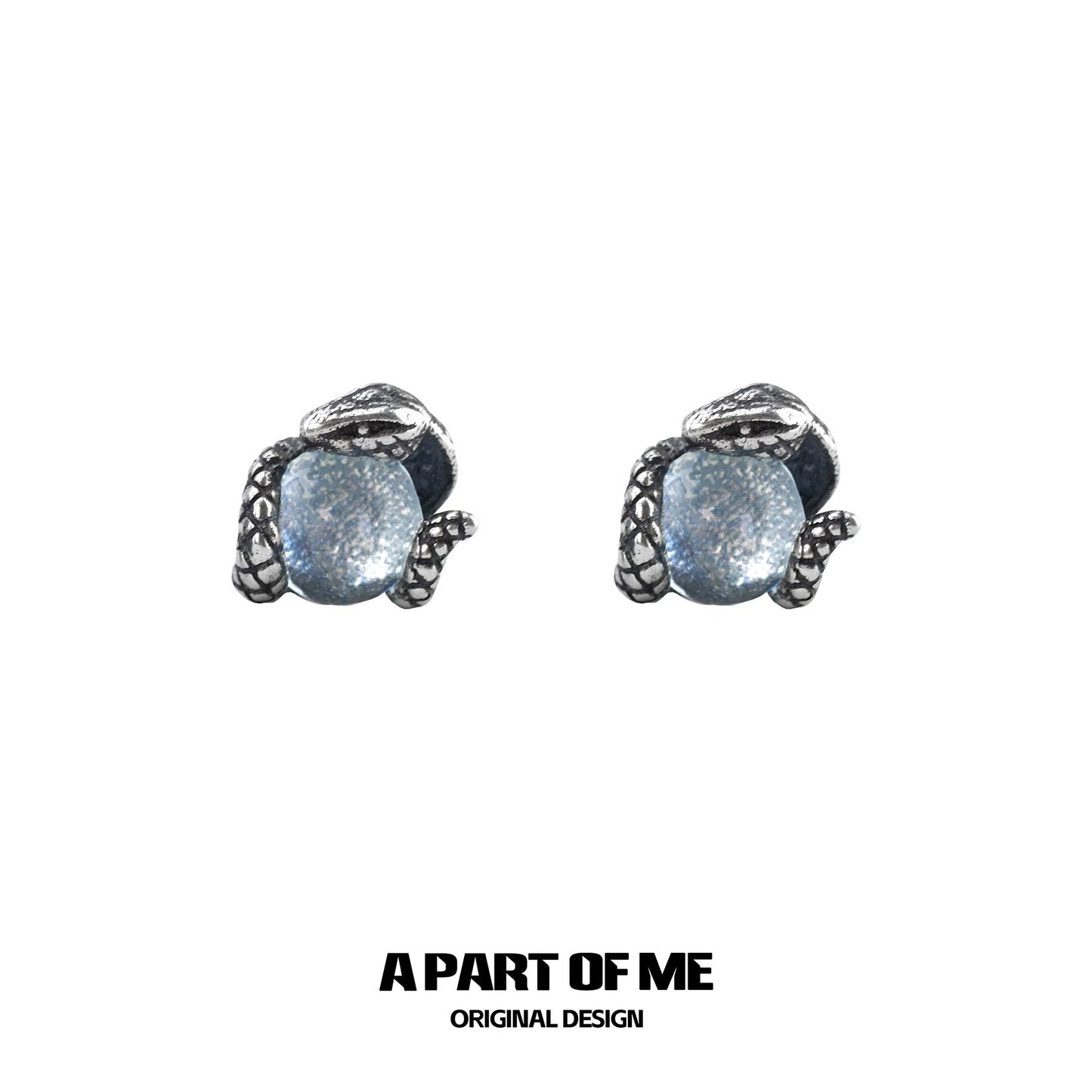 Year of the Snake S925 Sterling Silver Snake Stud Earrings