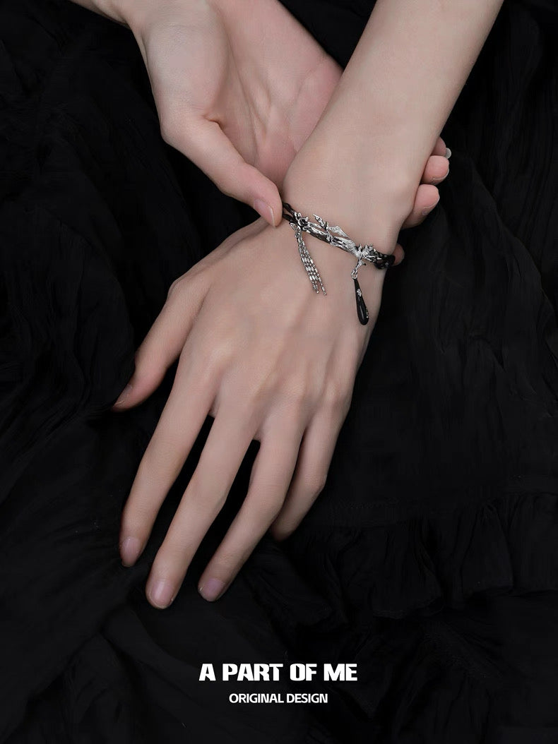 Stray Birds 18K Black Gold Plating Bangle