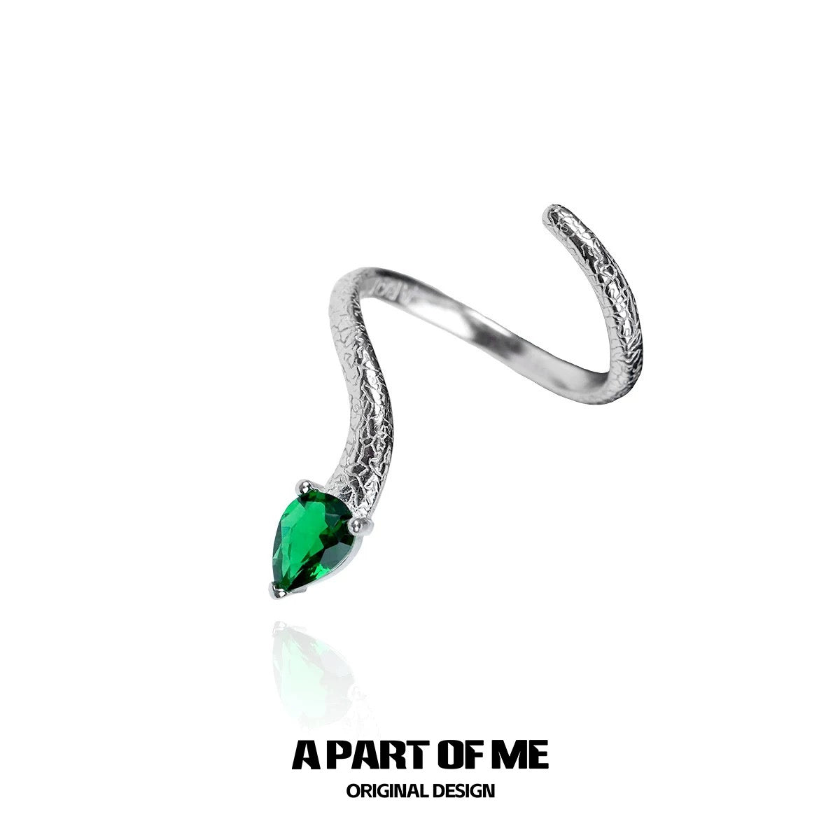 Slytherin Collection S925 Sterling Silver Snake Rings