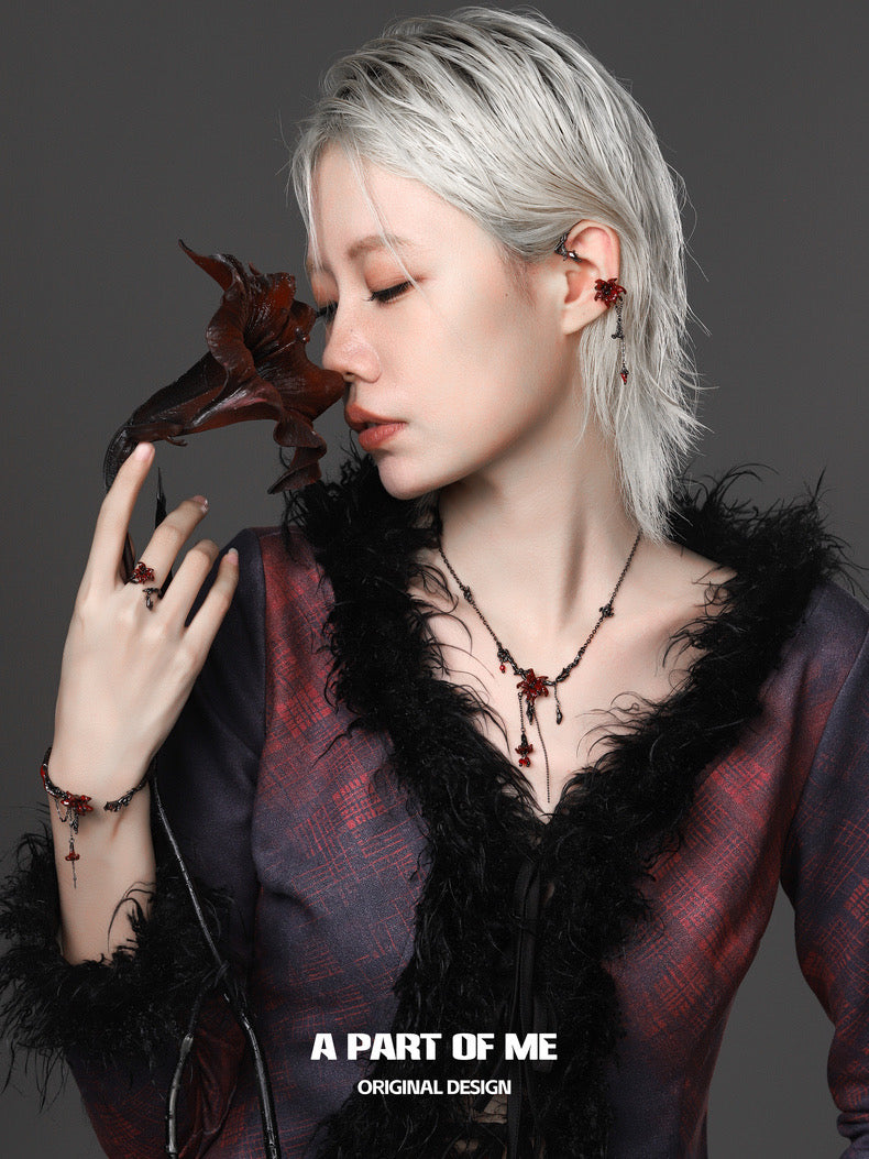 Datura Collection Platinum Plated Ear Wraps