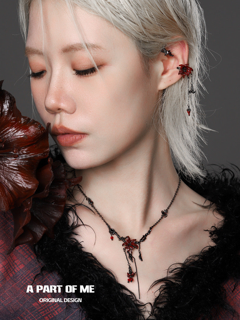 Datura Collection Platinum Plated Ear Wraps