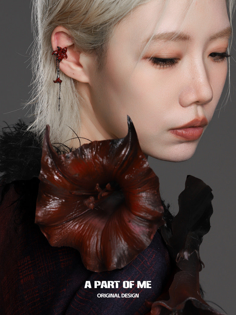 Datura Collection Platinum Plated Ear Wraps