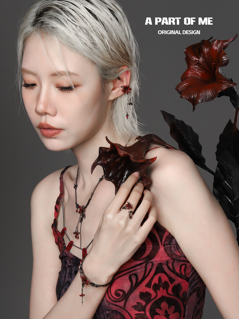 Datura Collection Platinum Plated Ear Wraps