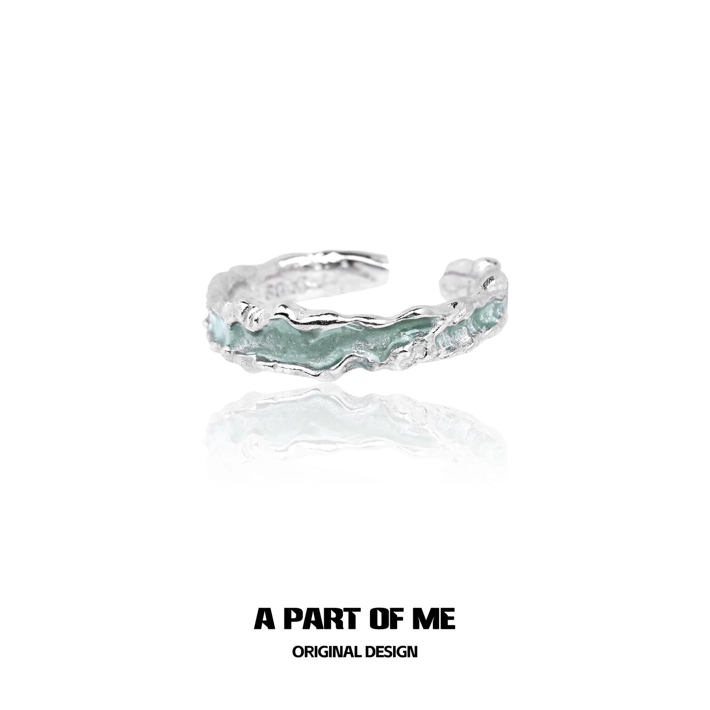 Mint Collection S925 Sterling Silver Couple Rings