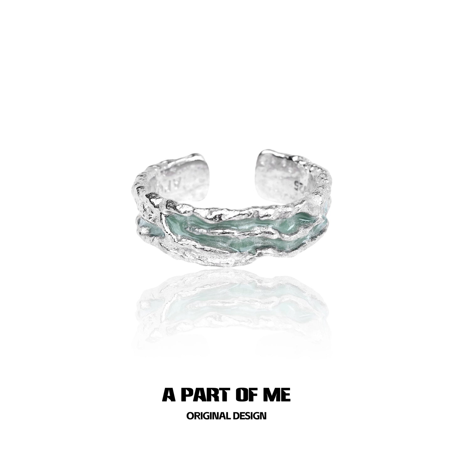 Mint Collection S925 Sterling Silver Couple Rings
