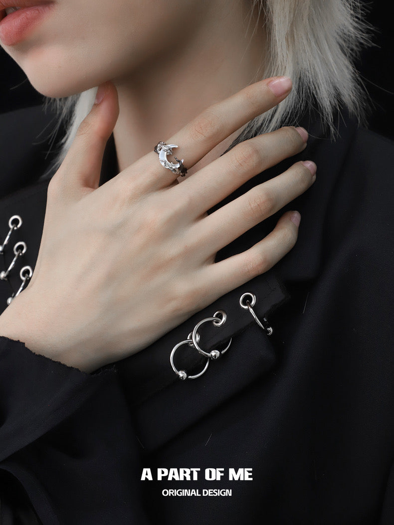 Sunrise & Moonset S925 Sterling Silver Couple Rings