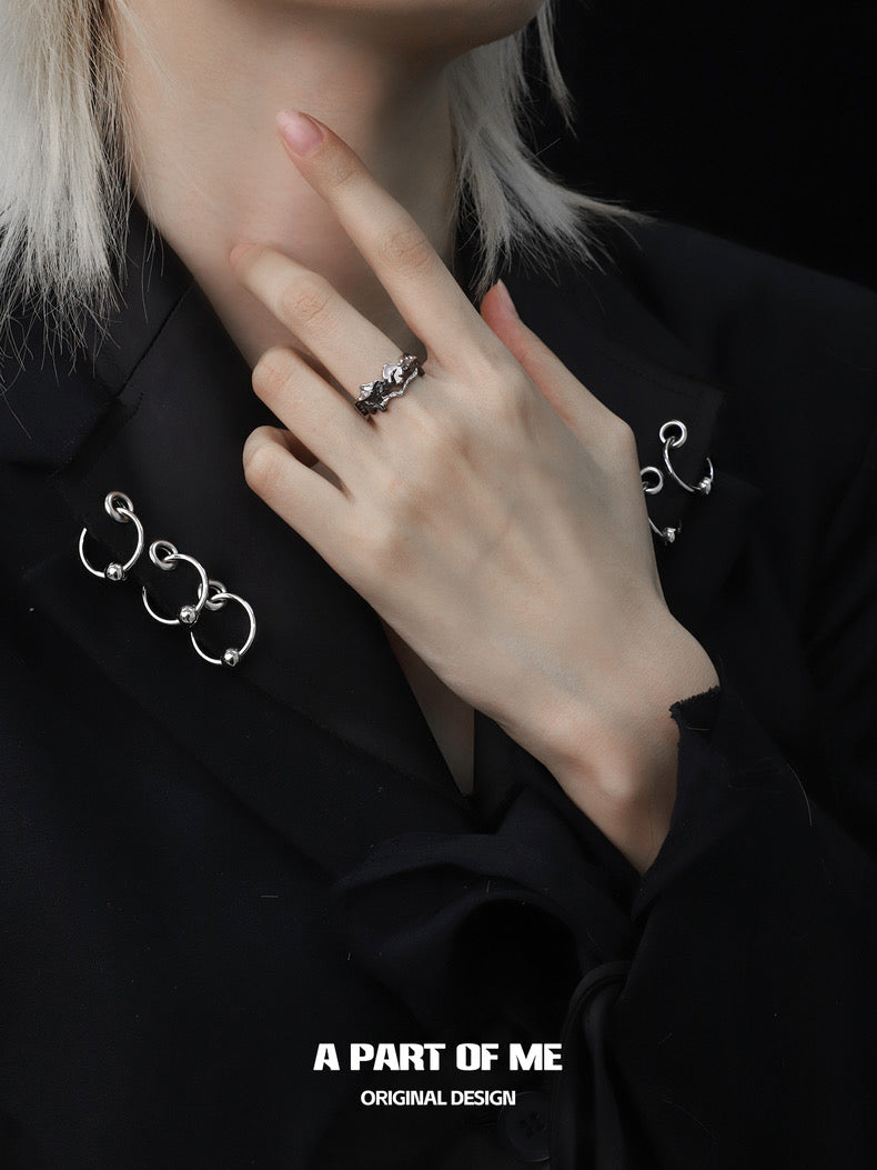 Sunrise & Moonset S925 Sterling Silver Couple Rings