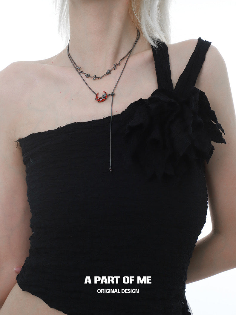 Blood Moon 18K Platinum Plating Necklace