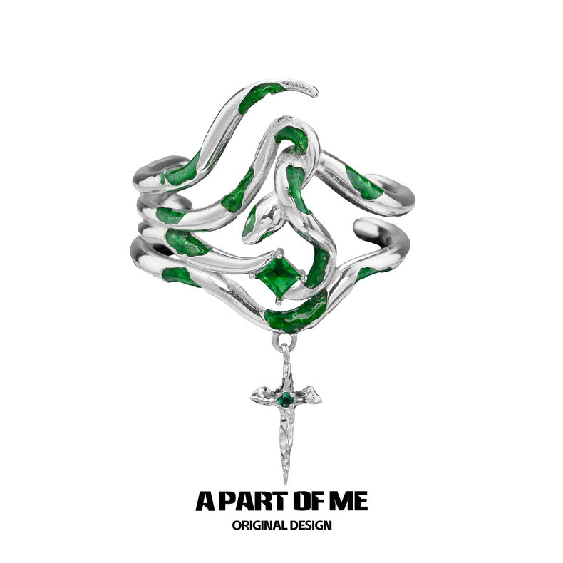 Slytherin Collection 18K Platinum Plated Snake Hair Accessories