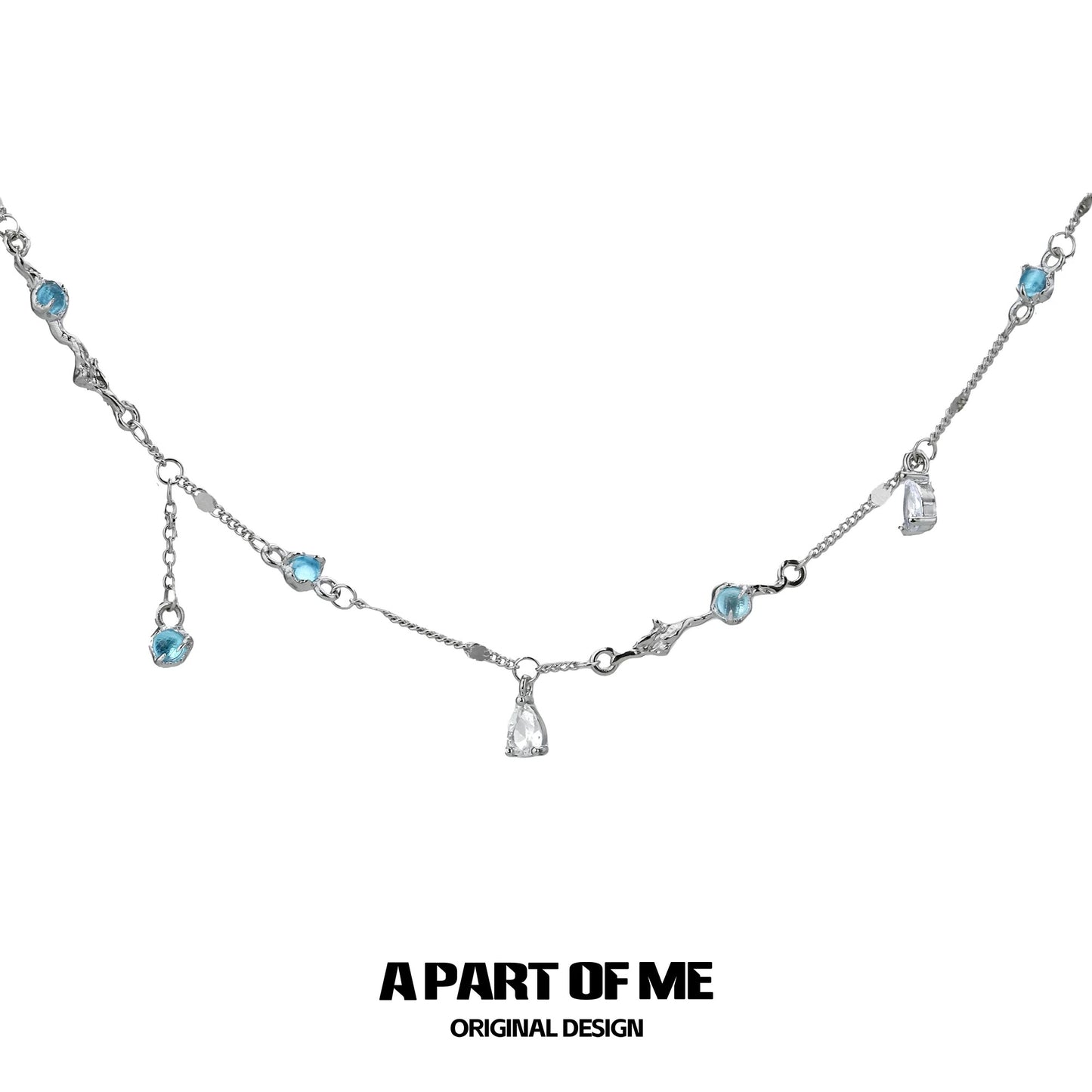 Moonlight Faust 18K Platinum Plating Moon Zircon Choker & Necklace
