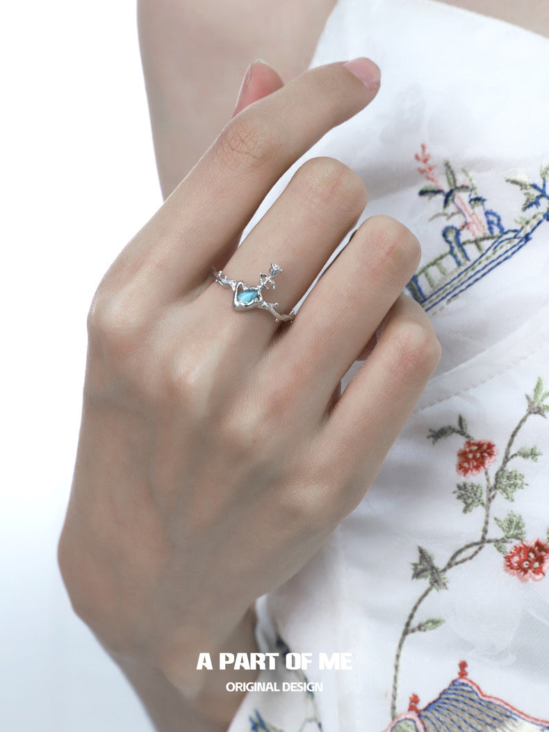 Bitter Heart S925 Sterling Silver Turquoise Rings