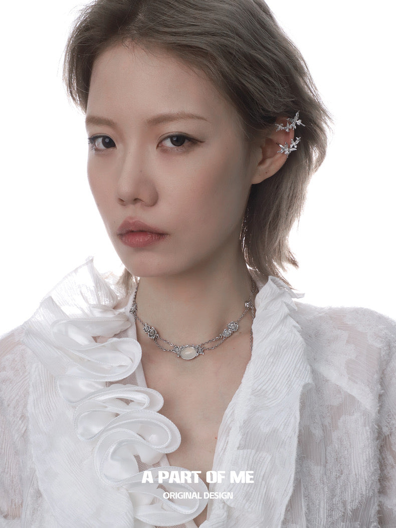 Aroma Series 18K Platinum Plating Butterfly Ear Cuffs