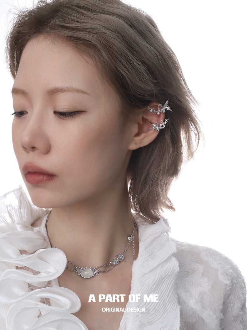 Aroma Series 18K Platinum Plating Butterfly Ear Cuffs