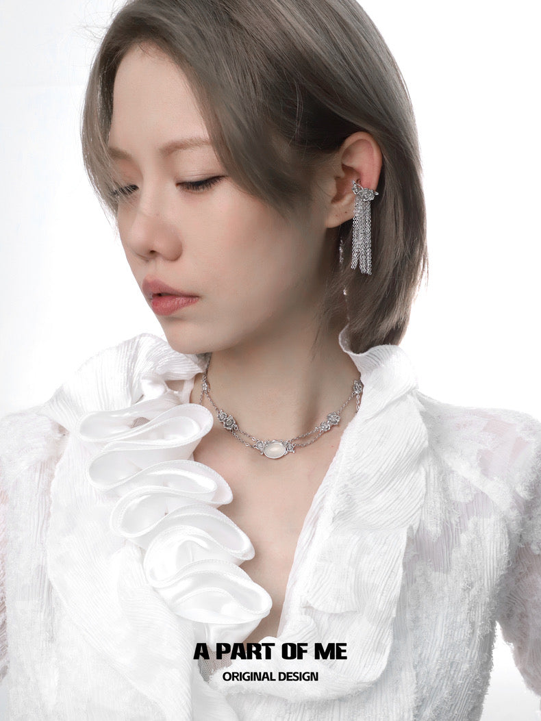 Aroma Series 18K Platinum Plating Agate Stone Necklace