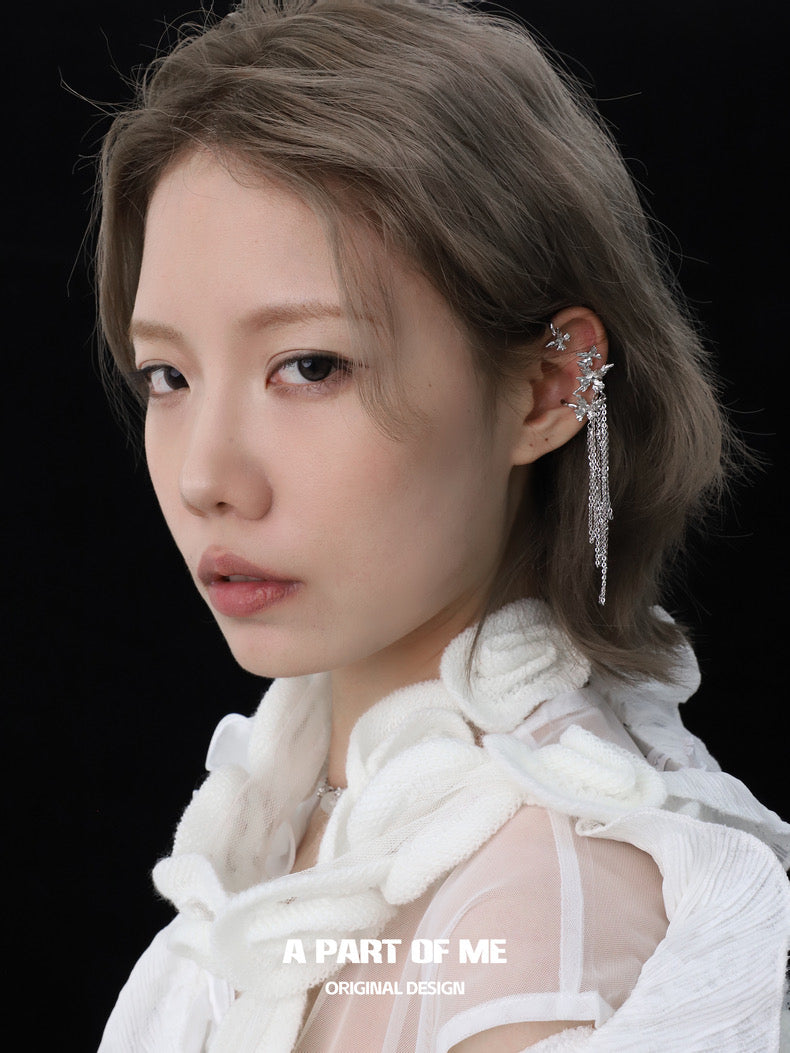 Aroma Series 18K Platinum Plating Butterfly Ear Cuffs