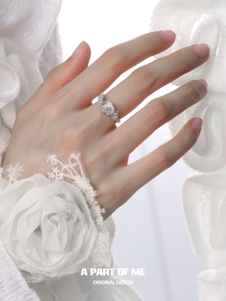Aroma Series S925 Sterling Silver Agate Ring