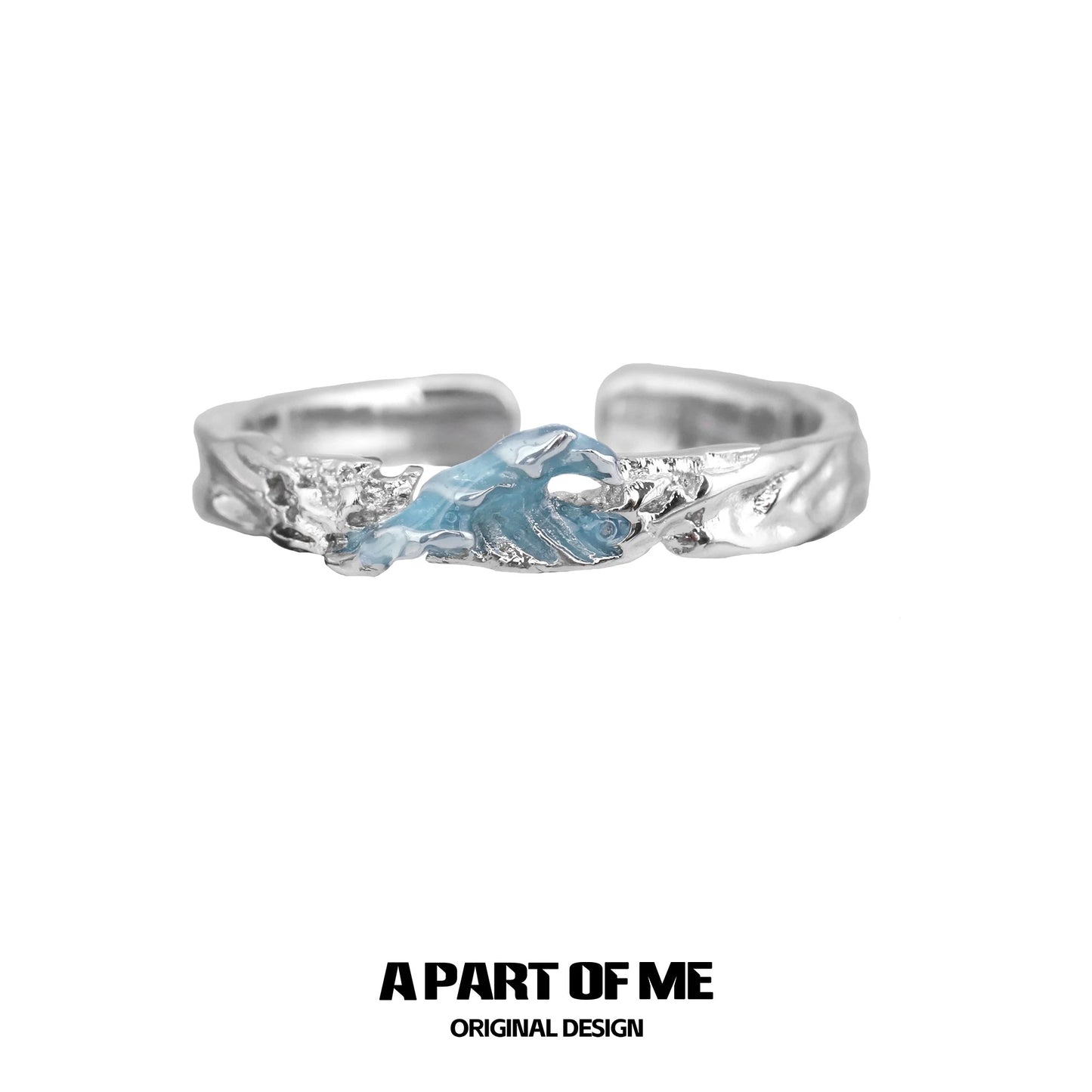 Mountain & Sea S925 Sterling Silver Couple Rings