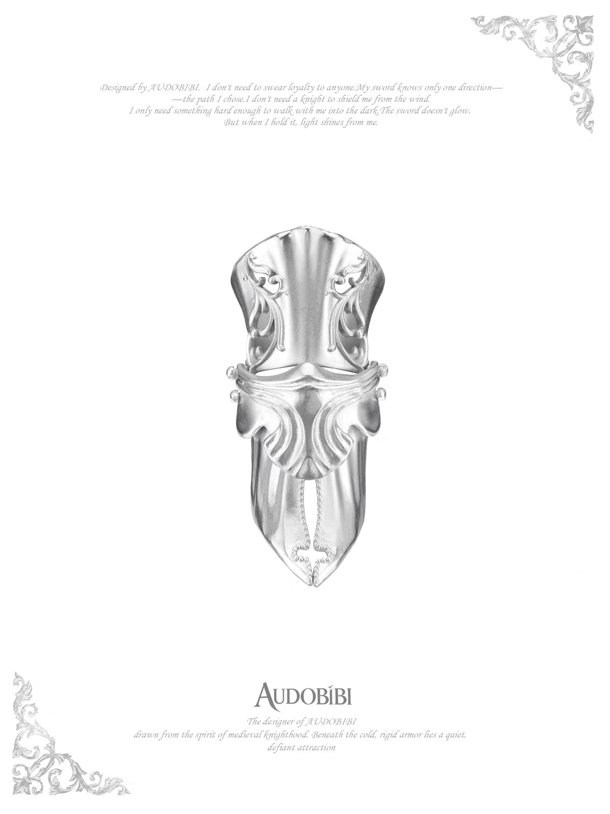 The Knight 18K Platinum Plating Armor Joint Rings