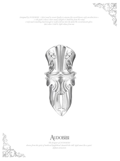 The Knight 18K Platinum Plating Armor Joint Rings
