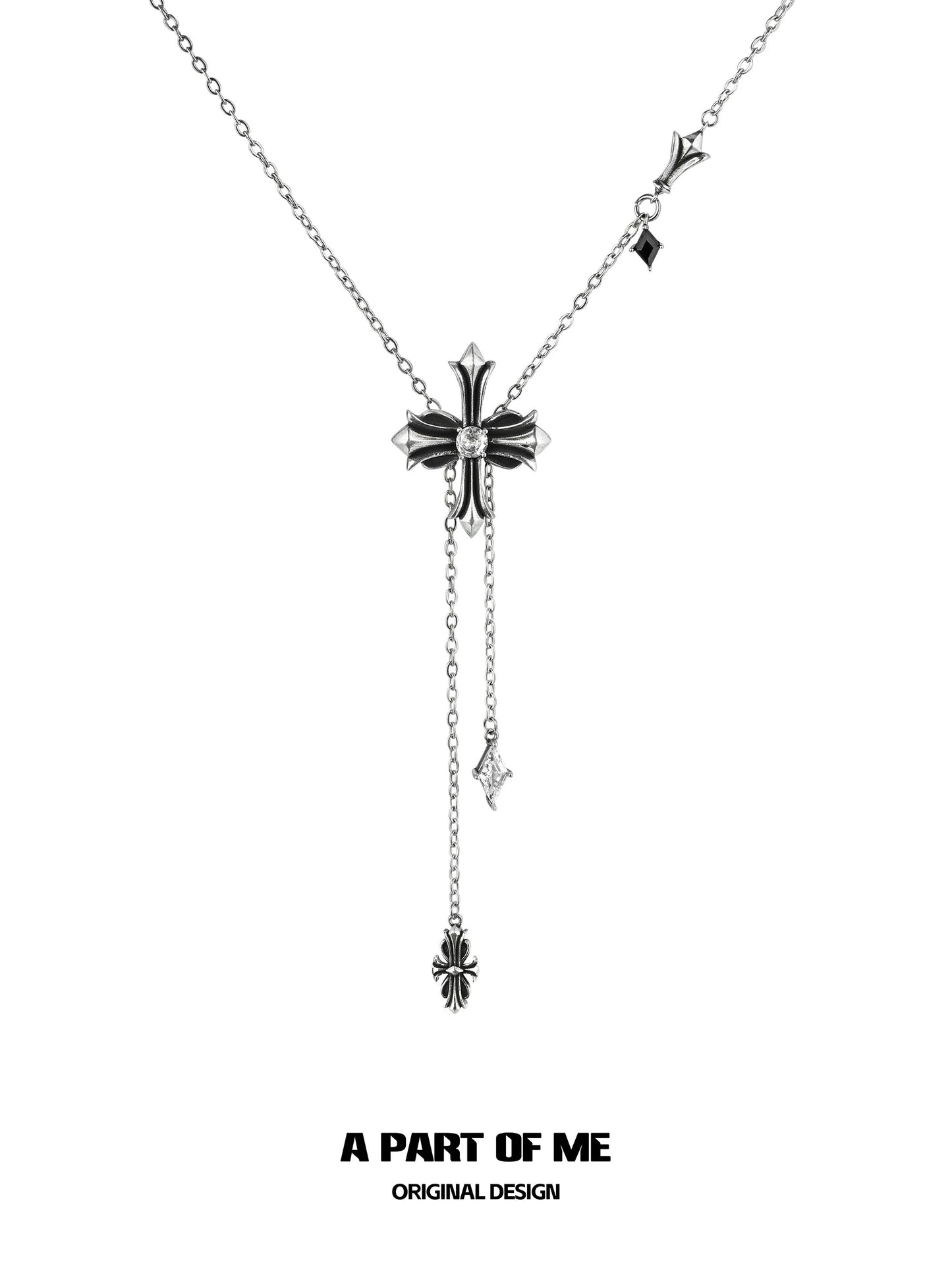Iris 18K Platinum Plating Retro Style Lariat Necklace