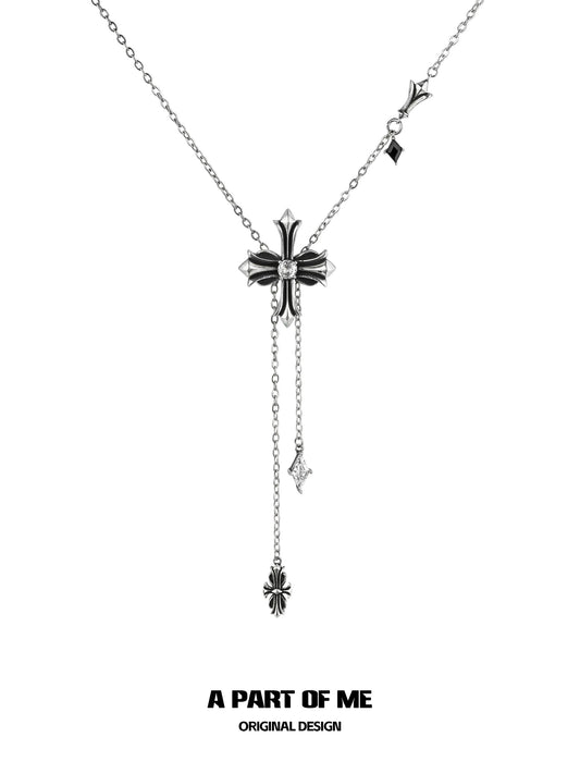 Iris 18K Platinum Plating Retro Style Lariat Necklace