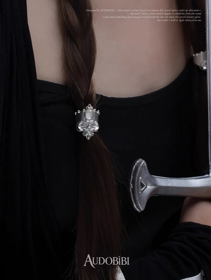 The Knight 18K Platinum Plating Mini Hair Holder