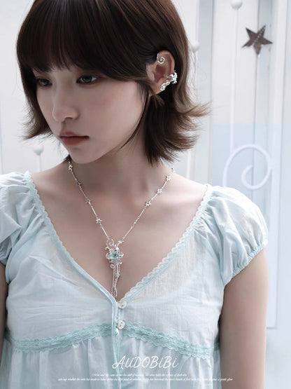 Dreamcore Lily 18K Platinum Plating Star Necklace