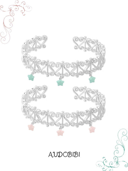 The Hidden Gate 18K Platinum Plating Vines Bangle