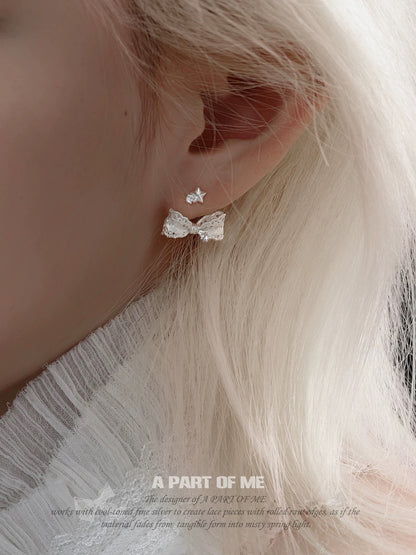 Dreaming in Lace 18K Platinum Plating Detachable Earrings