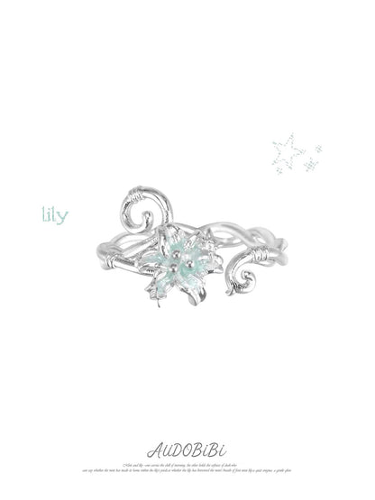 Dreamcore Lily S925 Sterling Silver Vine Ring