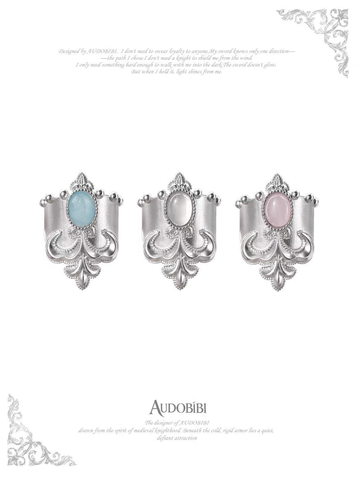The Knight 18K Platinum Plating Mini Hair Holder
