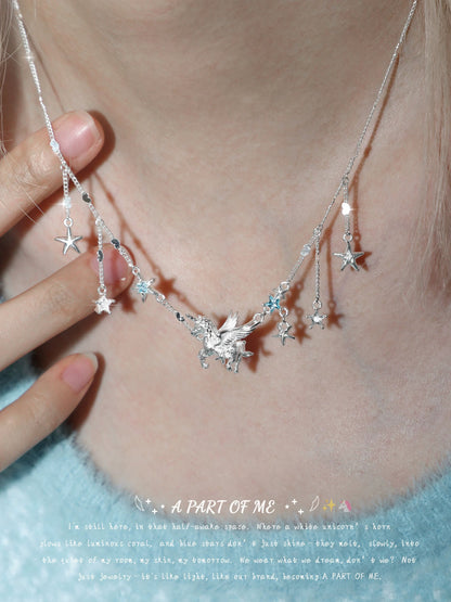 Unicorn Collection 18K Platinum Plating Necklace