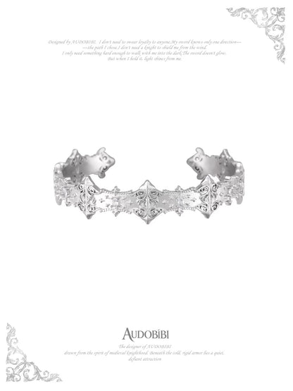 The Knight 18K Platinum Plating Bangle